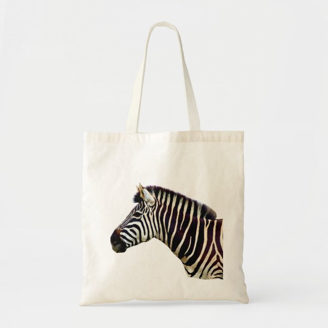 Bolsa Tote Cabeça da zebra ao ombro (Frente)