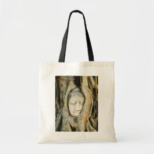 Bolsa Tote Cabeça de Buda na Figueira .. Ayutthaya, Tailândia