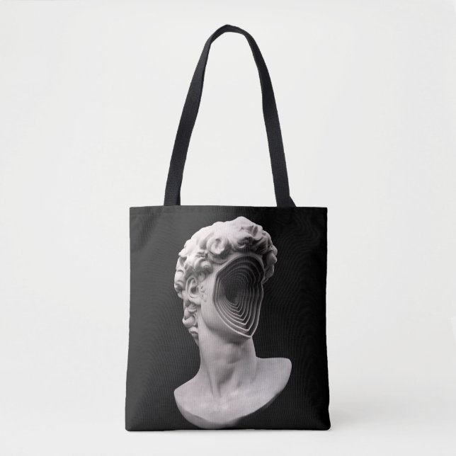 Bolsa Tote Cabeça de busto clássico de David Michelangelo (Frente)