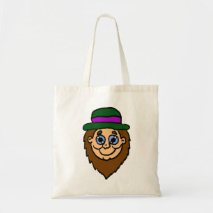 Bolsa Tote Cabeça de Leprechaun de desenho animado