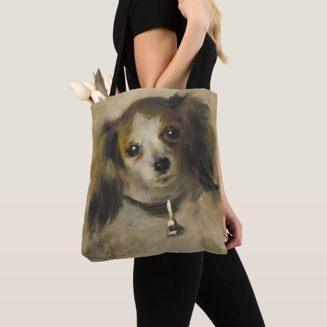 Bolsa Tote Cabeça de um cão, 1870 (óleo em canvas) (Close Up)