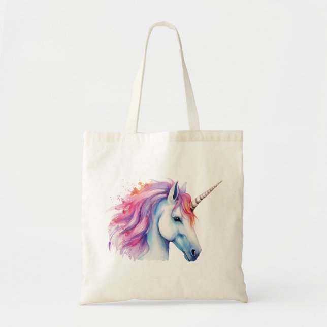 Bolsa Tote Cabeça de Unicórnio (Frente)