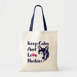 Bolsa Tote Cabeça Siberian Husky Vintage Tote Bag