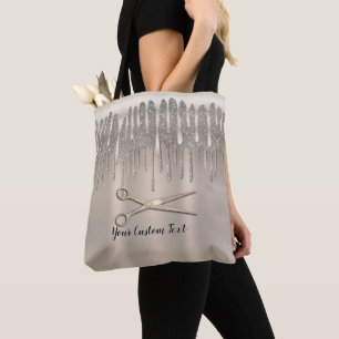 Bolsa Tote Cabelereiro Champagne Gold Brilho de Diamante Drip
