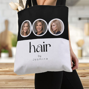 Bolsa Tote Cabelereiro Preto E Branco 3 Foto Promocional 