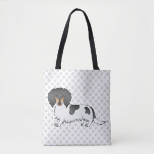 Bolsa Tote Cabelo Comprido E Pata Pretos E Comprimidos