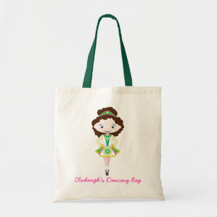 Bolsa Tote Cabelo irlandês do marrom da castanha da dança do