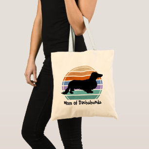 Bolsa Tote Cabelo Longo Dachshund - Silhouette 1