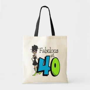 Bolsa Tote Cabelo preto fabuloso no aniversário 40