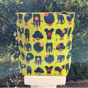 Bolsa Tote Cabelo preto único e bonito