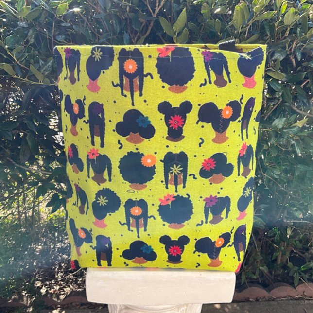 Bolsa Tote Cabelo preto único e bonito (Criador carregado)