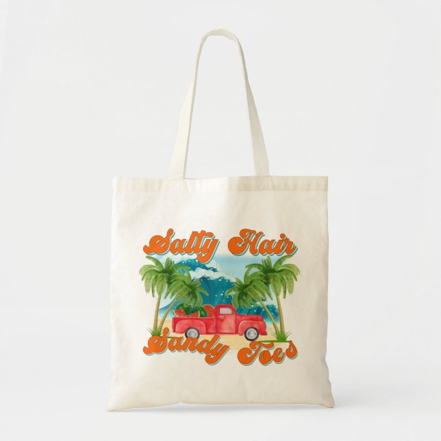 Bolsa Tote Cabelo Sandy Toes | Ilha Tropical (Frente)