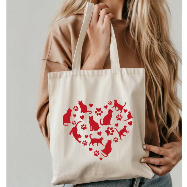 Bolsa Tote Cabelo Vermelho do Pão Gato de Gatos (Criador carregado)
