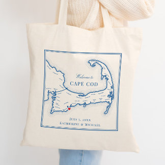 Bolsa Tote Cabo Cod Wedding Bem-vindo Tote Bag