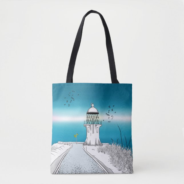 Bolsa Tote Cabo Reinga Farol NZ (Frente)
