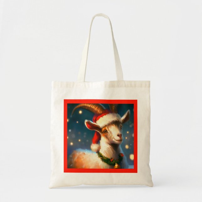 Bolsa Tote Cabra de Natal 2 (Frente)