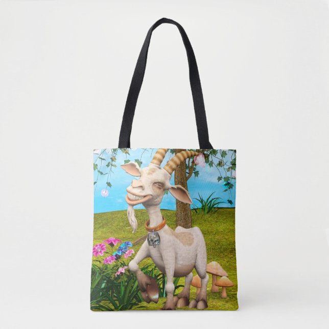 Bolsa Tote Cabra Feliz (Frente)