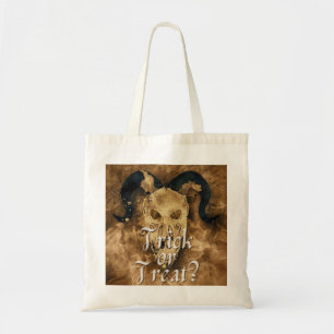 Bolsa Tote Cabra Gótica Halloween Doces ou Travessuras