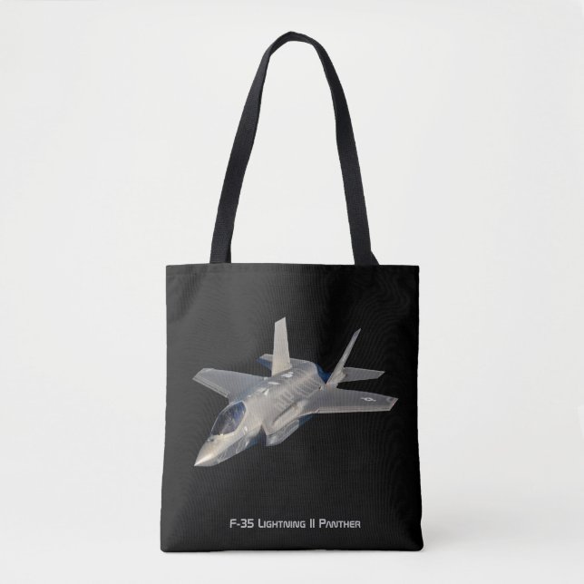 Bolsa Tote Caça a Jato F-35 Lightning II Panther (Frente)