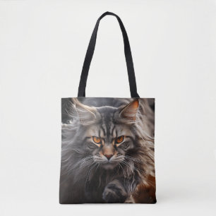 Bolsa Tote Caça ao Gato Maine Coon