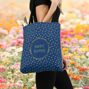 Bolsa Tote Caça ao Ovo de Felz pascoa Cristã Elegante das Bol