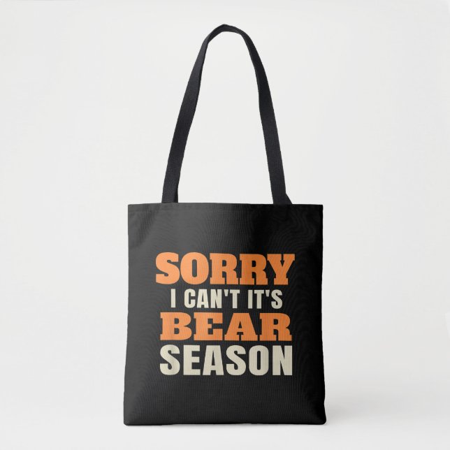 Bolsa Tote Caça ao Urso Engraçado (Frente)