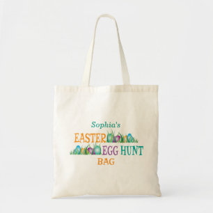 Bolsa Tote Caça colorida brilhante do ovo dos ovos da pásco