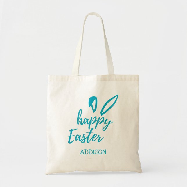Bolsa Tote Caça Personalizada De Ovos De Páscoa (Frente)