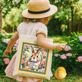 Bolsa Tote Caçada De Ovo De Coelhinho Engraçado