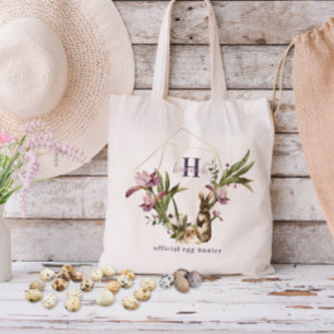 Bolsa Tote Caçador de Ovos Oficial   Tratamento de Monograma 