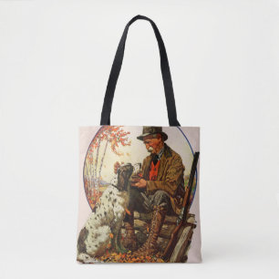 Bolsa Tote Caçador e Spaniel