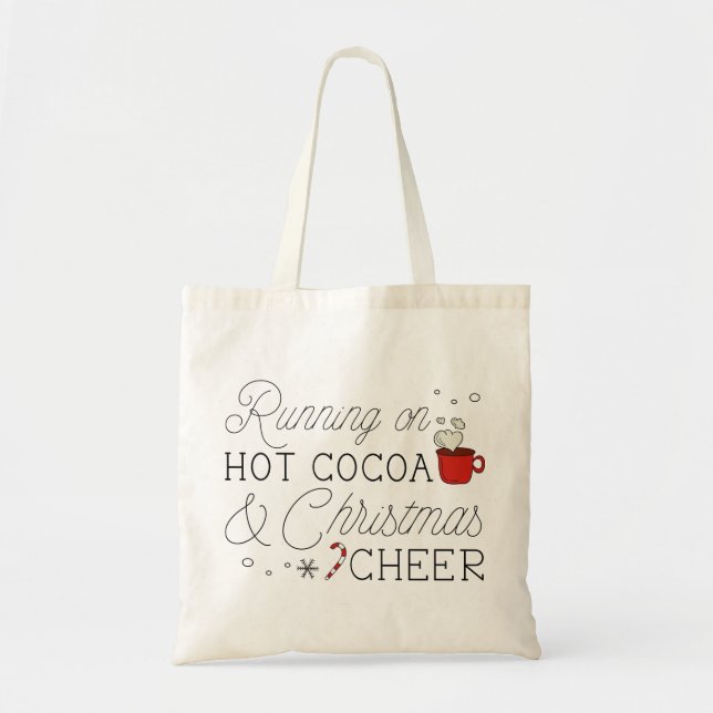 Bolsa Tote Cacau Quente E Cheio De Natal (Frente)