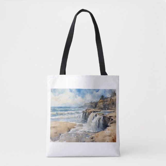 Bolsa Tote Cachoeira Costeira de Sandcut,  (Frente)