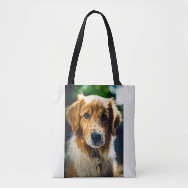 Bolsa Tote Cachorrinho Fofo com Painel Solar – Design Sustent (Frente)