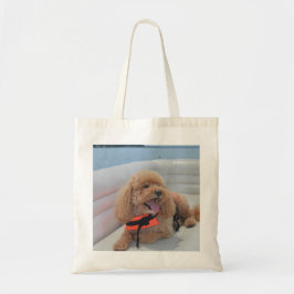 Bolsa Tote Cachorro Bonito Com Colete De Vida