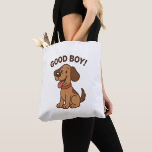 Bolsa Tote Cachorro 🐶 Bons desenhos animados com vibrações