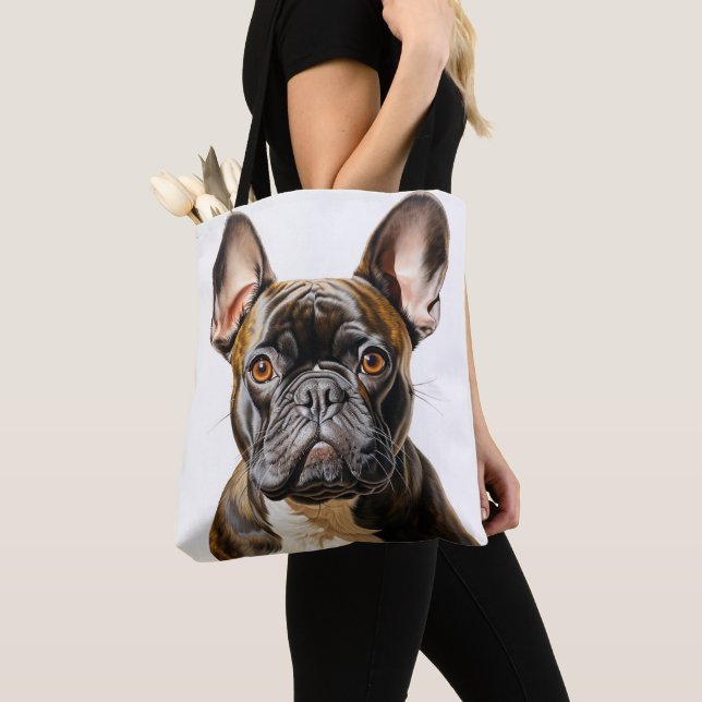 BOLSA TOTE CACHORRO BRANCO BRANCO VERMELHO PRETO (Close Up)