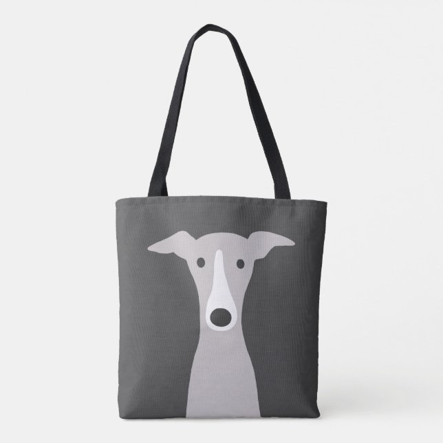 Bolsa Tote Cachorro-branco, cachorro-grego italiano ou cãozin (Verso)