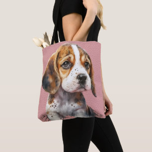 BOLSA TOTE CACHORRO BRANCO E BÁGUA BRANCA