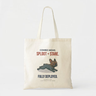 Bolsa Tote Cachorro Bulldog Francês Engraçado Sploot E Combin