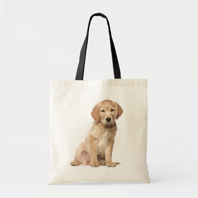 Bolsa Tote Cachorro Cachorro Dom Dif Ouro de Puppy Retriever (Frente)