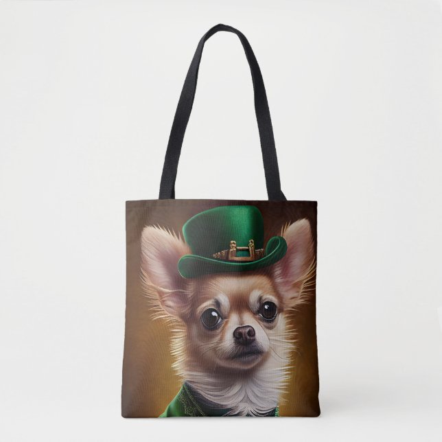 Bolsa Tote Cachorro Chihuahua na Rua. (Frente)