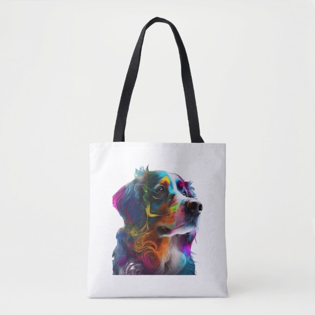 BOLSA TOTE CACHORRO COLORIDO (Frente)