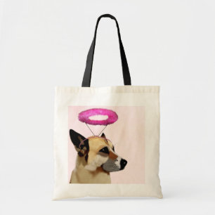 Bolsa Tote Cachorro com Halo Rosa