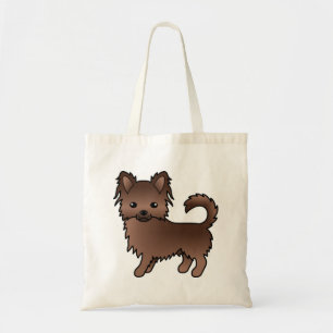 Bolsa Tote Cachorro de Cartografia de Chocolate Longo Casaco 