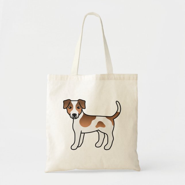 Bolsa Tote Cachorro de Cartoon Castanho Dinamarquês-Sueco (Frente)