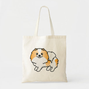 Bolsa Tote Cachorro De Cartoon De Pomerânia Particolorido Lar