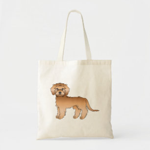 Bolsa Tote Cachorro de Cartoons de Mini Goldendoodle