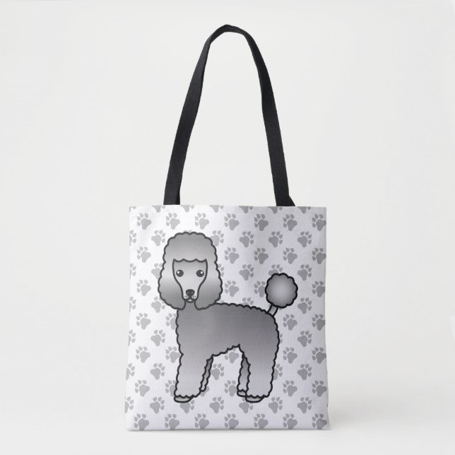 Bolsa Tote Cachorro de desenho animado fofo Poodle brinquedo  (Frente)