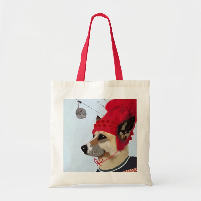 Bolsa Tote Cachorro de esqui (Frente)